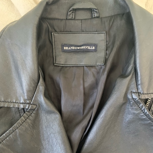 Brandy Melville Leather Jacket - Picture 3 of 3